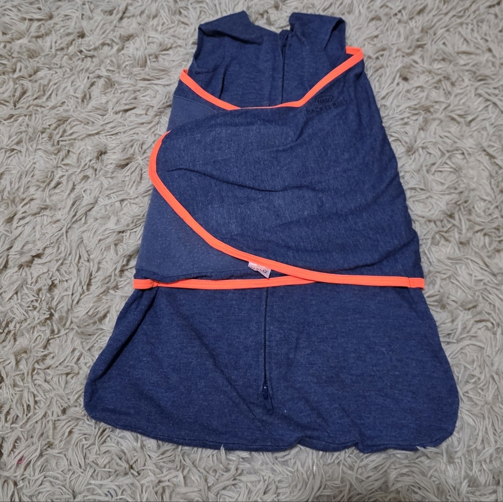Halo Blue Sleep Sack with Neon Orange Trim
